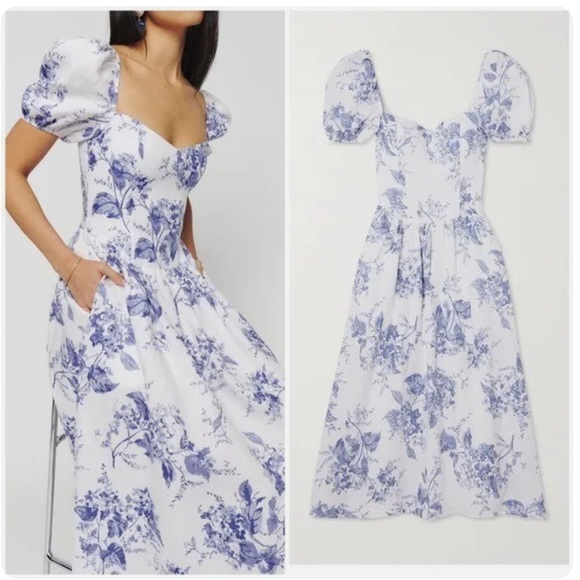 Reformation Dresses & Skirts - Reformation Davila Linen Dress. Sz 10